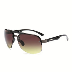 Polarized Semi Rimless Driving Sunglasses UV400