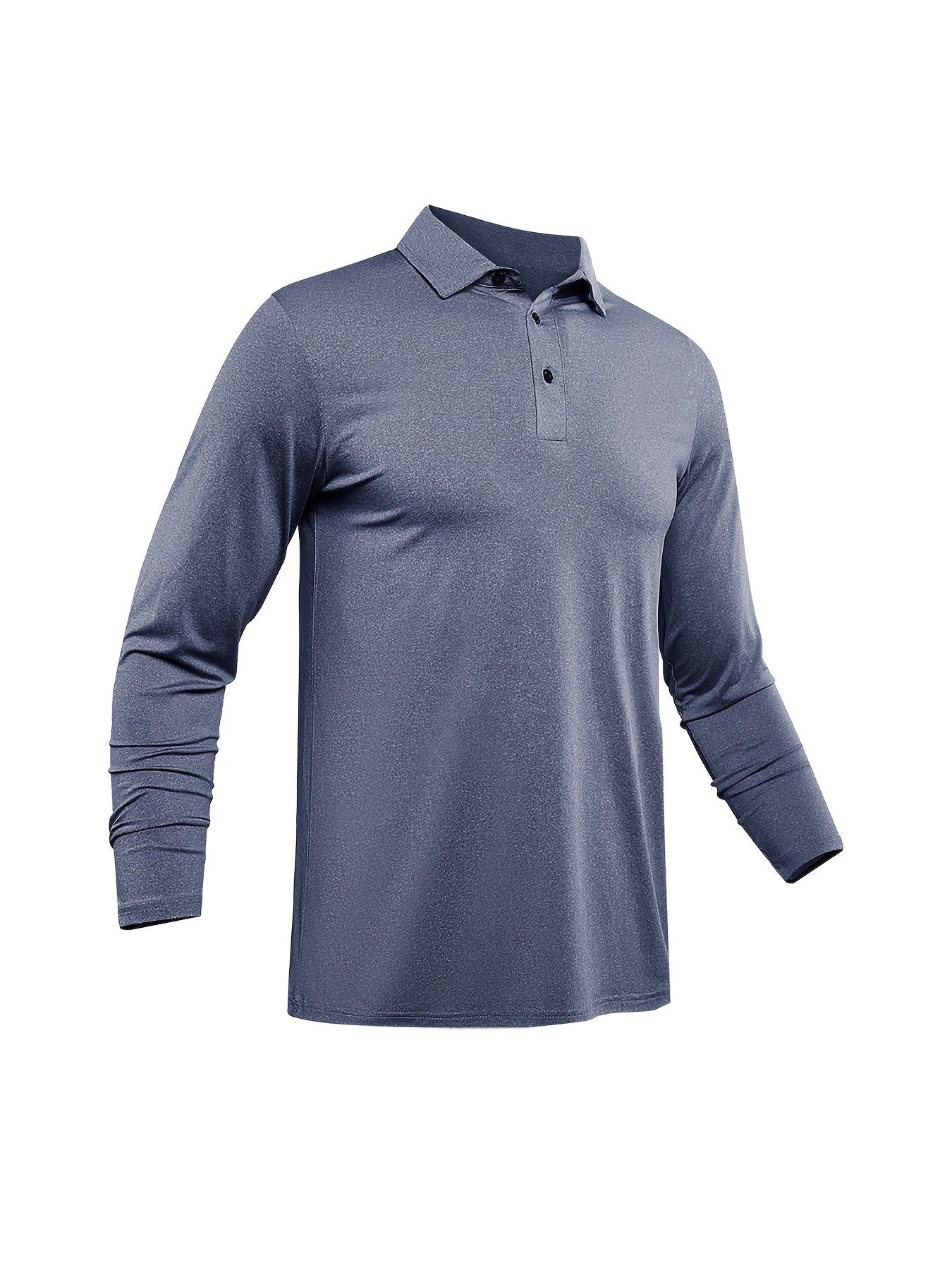 Mens Casual Long Sleeve Golf Tennis Shirt Quick Dry Equestrian Clothing