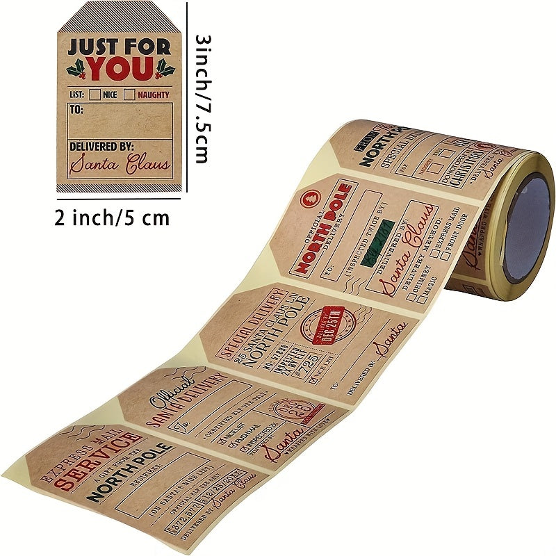 200pcs Christmas Gift Series Stickers And Labels