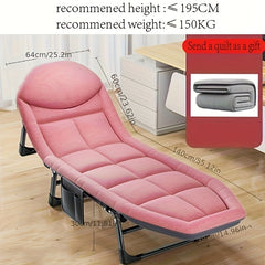 Portable Folding Bed for Outdoor Leisure Office Lunch Break