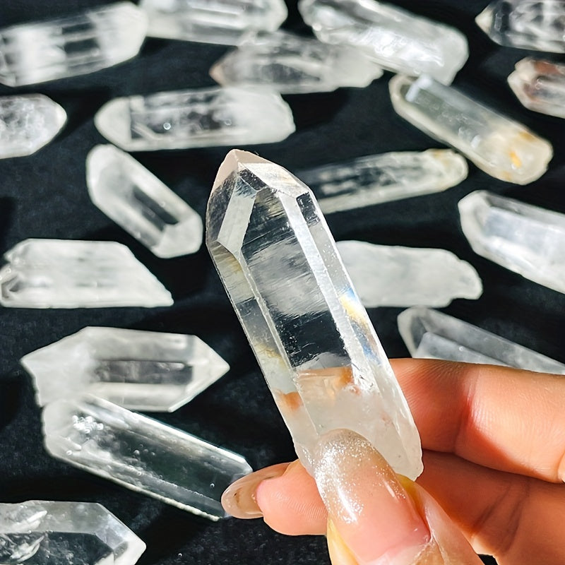 50g 100g Natural Clear Quartz Crystal Point Imperfect