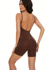 Seamless Shaping Bodysuit Tummy Control Butt Lifting Backless Body Shaper