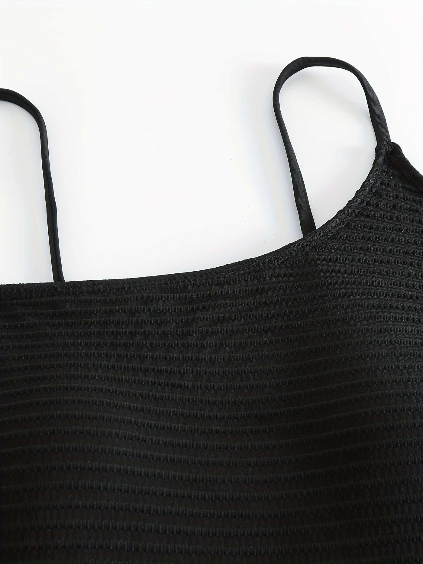  Solid Ribbed High Neck One Piece Swimsuit