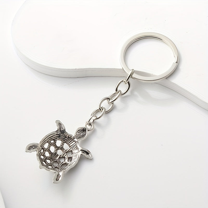 Turtle Keychain Metal Animal Key Ring Purse Bag Backpack Car Charm Gift