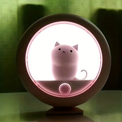 Cat Smart Motion Sensor LED Night Light, USB Rechargeable