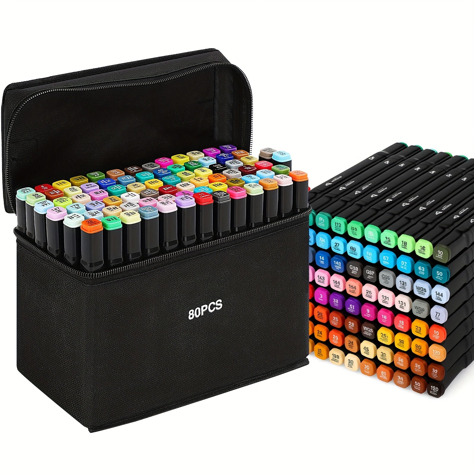 100pcs Dual Tip Marker Set in Storage Box