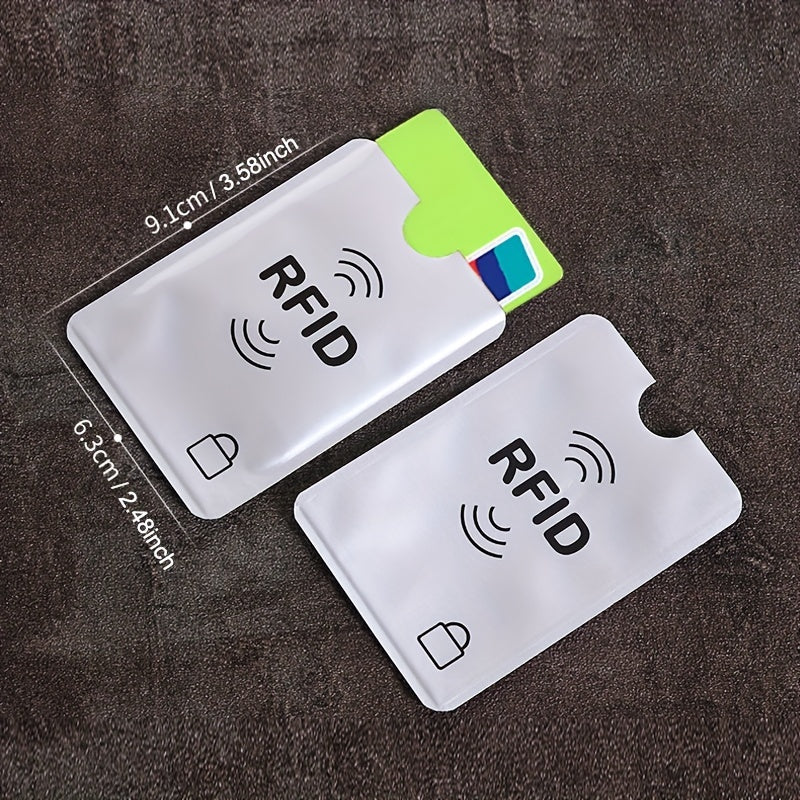 5Pcs RFID Aluminum Card Holders Credit Card Sleeve