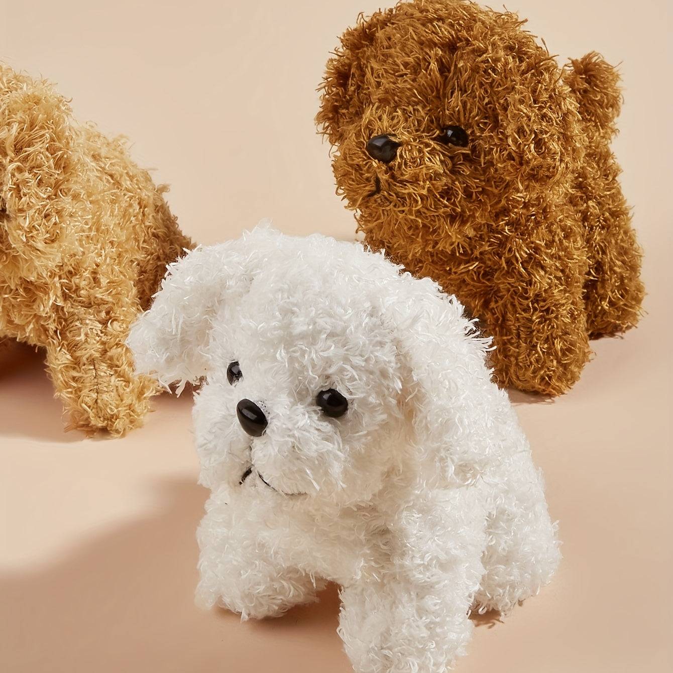 Interactive Dog Shaped Plush Toy for Pet Entertainment
