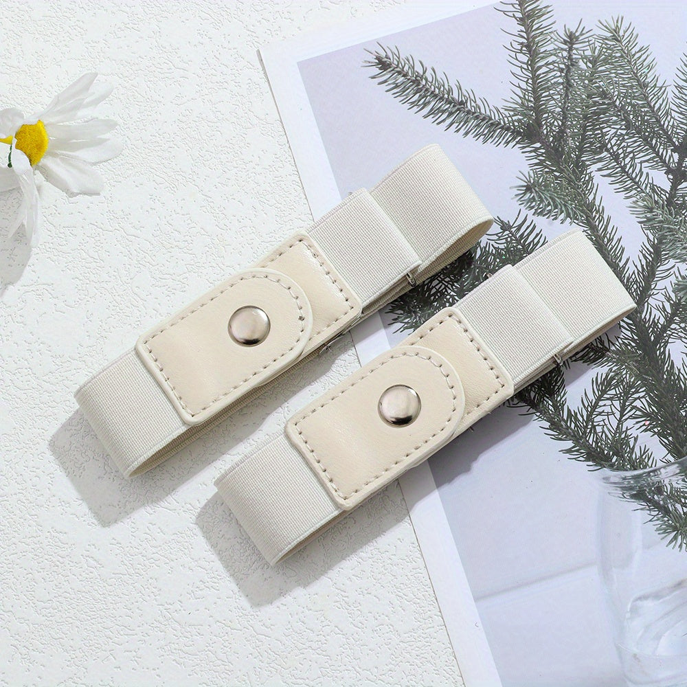No Buckle Elastic Belt Stretch Adjustable Invisible Belt