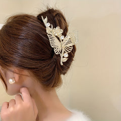 Rhinestone Butterfly Hair Claw Clips Elegant Hair Accessories