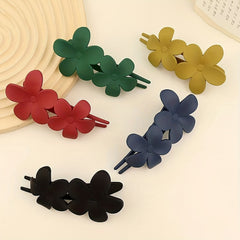 Frosted Hair Clip Butterfly Style Solid Clip