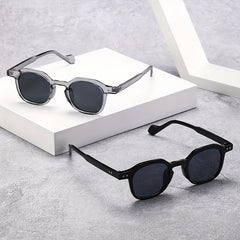 Square Sunglasses Steampunk Rivet Decor Anti Glare UV400