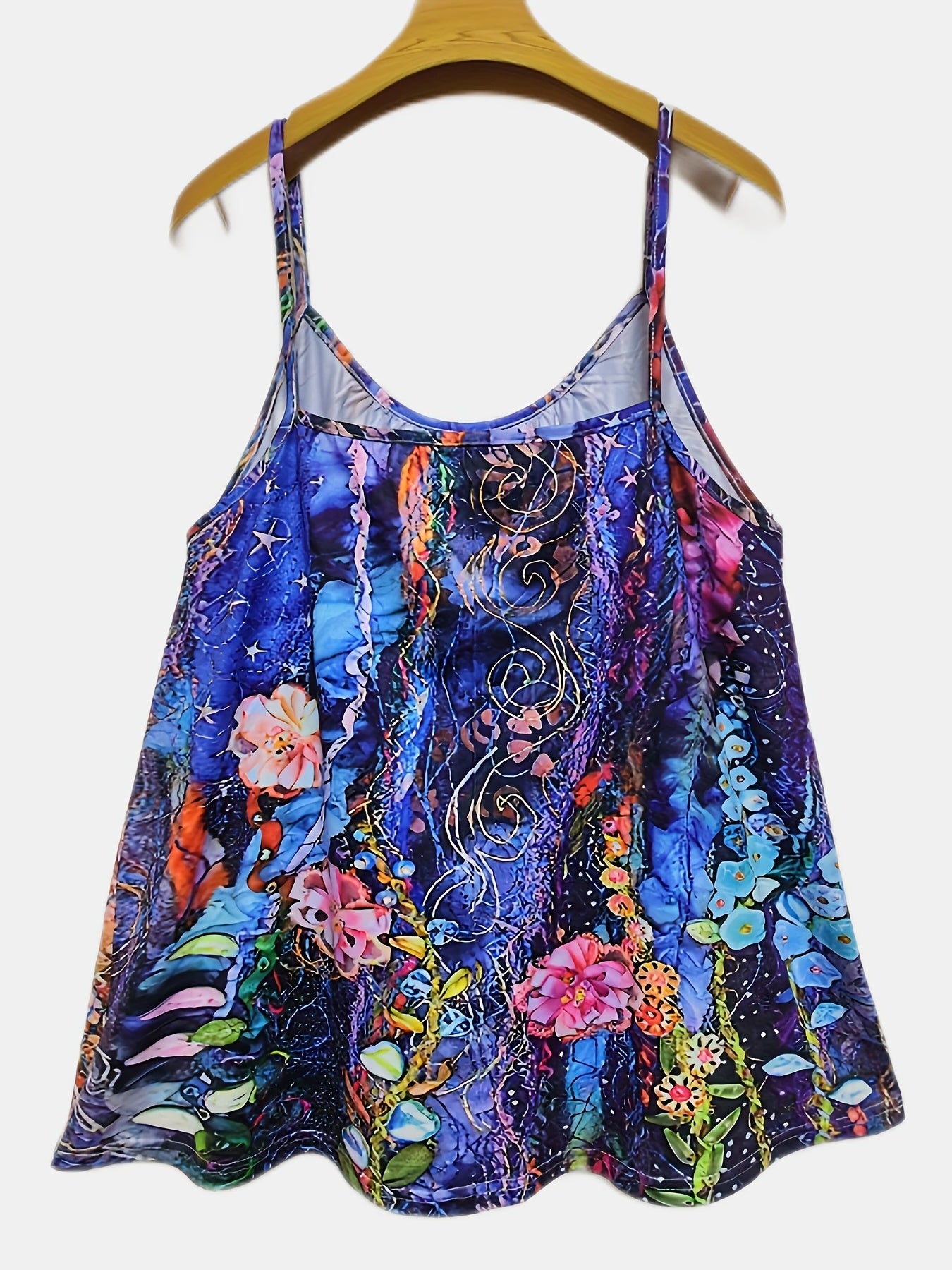 Floral Print Plus Size Cami Top