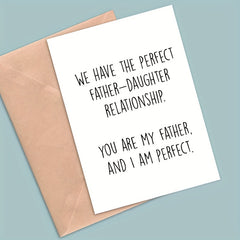 Father's Card Happy Father's Daughter Meaningful Father Card