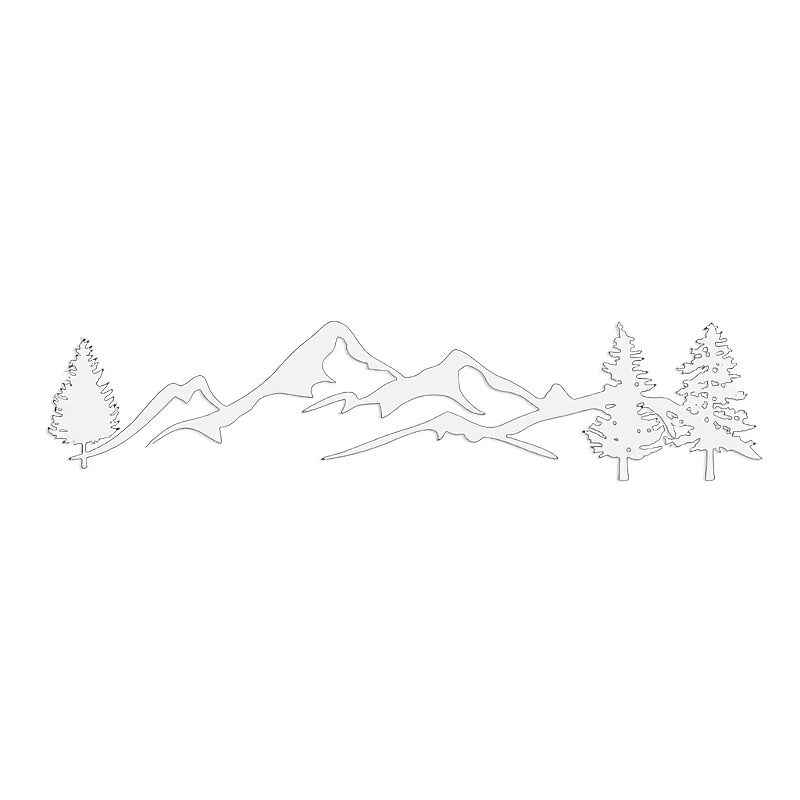 Car Reflective Mountain Flower Decal Vinyl Graphics Kit