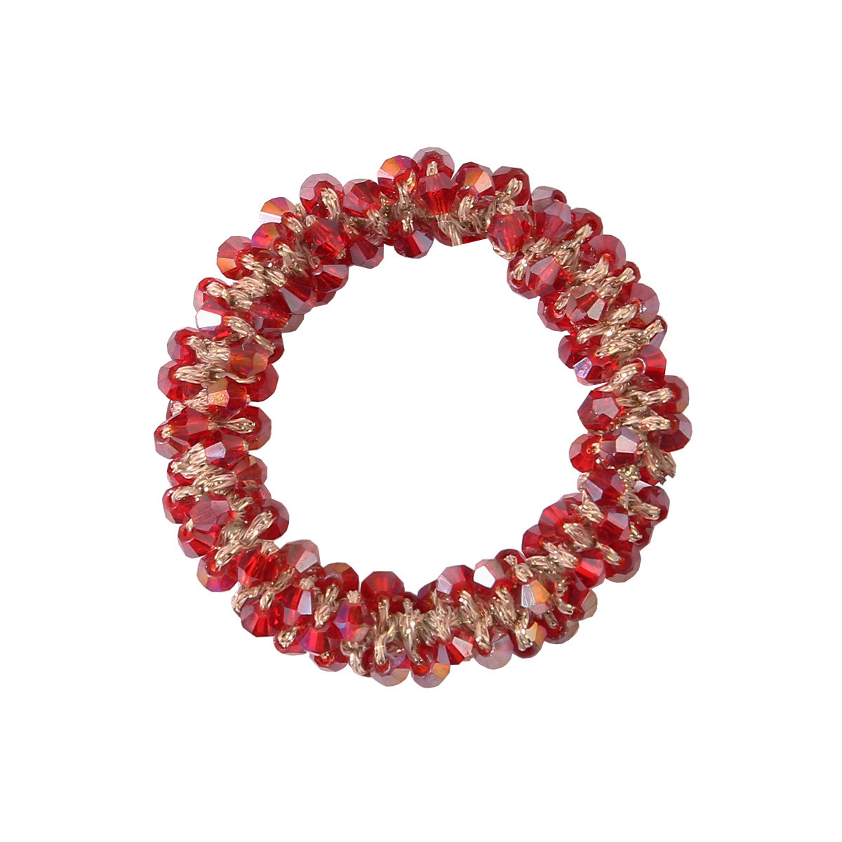 Rhinestone Hair Tie Elastic Ponytail Holder for Women Girls
