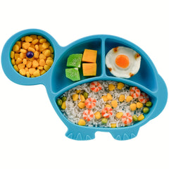 NICINGU Toddler Plates Silicone Suction Plate BPA Microwave Safe