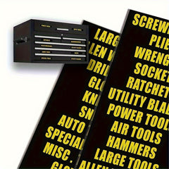 36 Piece Toolbox Label Sticker Set - Organize Your Toolbox In Style