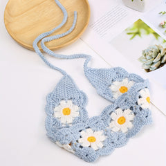 Floral Crochet Hair Band Fashion Headband for Women Girls