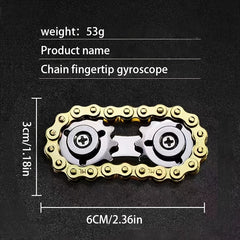 Pocket Chain Fingertip Decompression Gyroscope