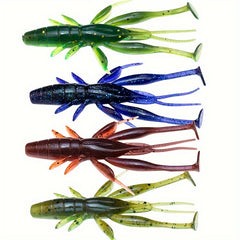Soft Shrimp Bait T Tail Floating Water Soft Lure Bait 2 7g