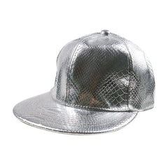 Solid PU Leather Hip hop Baseball Cap Men Street Dancing Cap