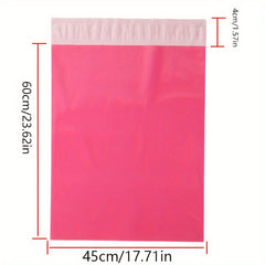 100pcs Rose Pink Express Bag Waterproof Clothing Packaging Bag