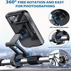 Waterproof Bike Phone Holder 360&deg; Handlebar Clip