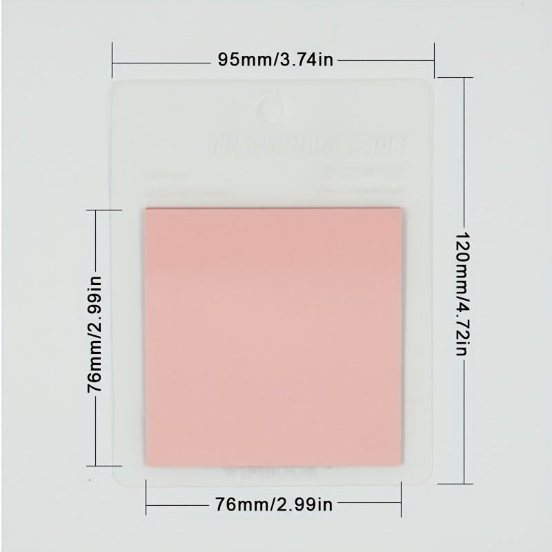 Morandi Stickers 4pcs Set 1pc 50sheets PET Waterproof Sticky Notes