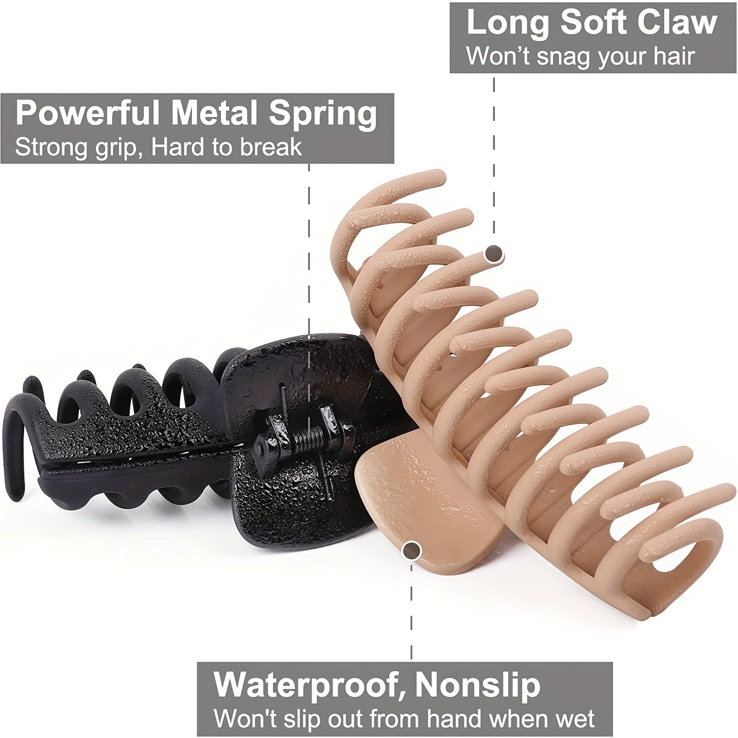 Large Matte Hair Claw Clips Strong Hold Hair Accessories for Women