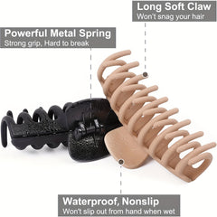 Large Matte Hair Claw Clips Strong Hold Hair Accessories for Women