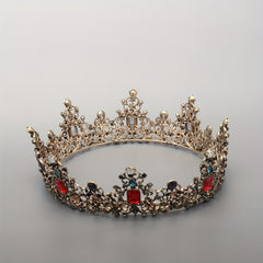 Crystal Headbang Queen Crown Tiara Bridal Headwear Crown