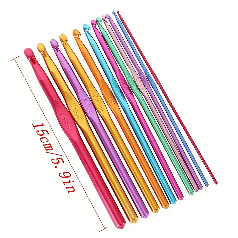 DIY Knitting Tool Crochet Set Aluminum Knitting Crochet Supplies Kit