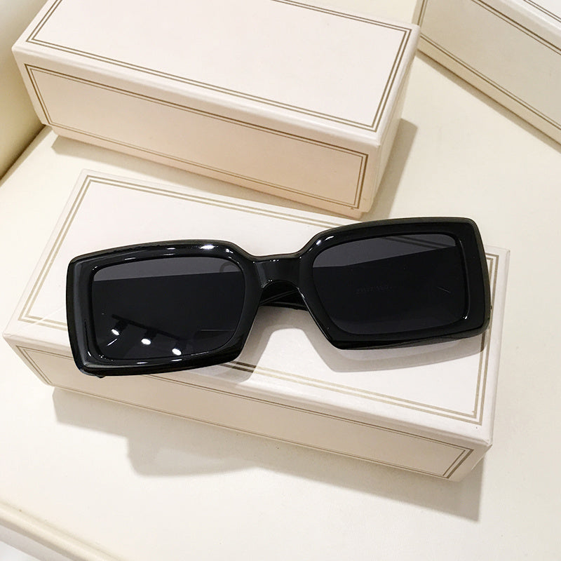 Retro Rectangle Sunglasses Y2K Fashion Holiday Accessory