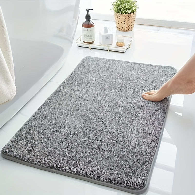 Soft Non Slip Absorbent Quick Drying Bath Rug - Durable Wear-resistant Mat