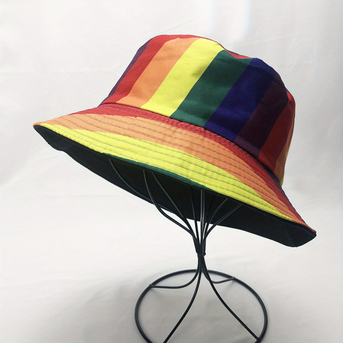 Unisex Rainbow Bucket Hat LGBT Gay Pride Cap