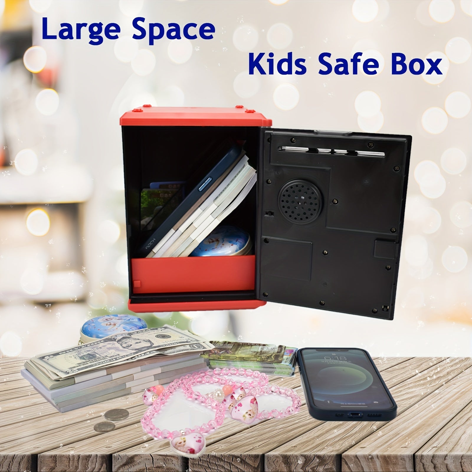 Kids Electronic Piggy Bank Safe Box Password Birthday Halloween Christmas