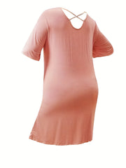  Polka Dot Cherry Print Sleep Dress