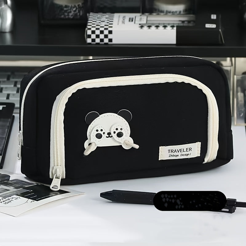 Panda Large Capacity Pencil Case for School Students