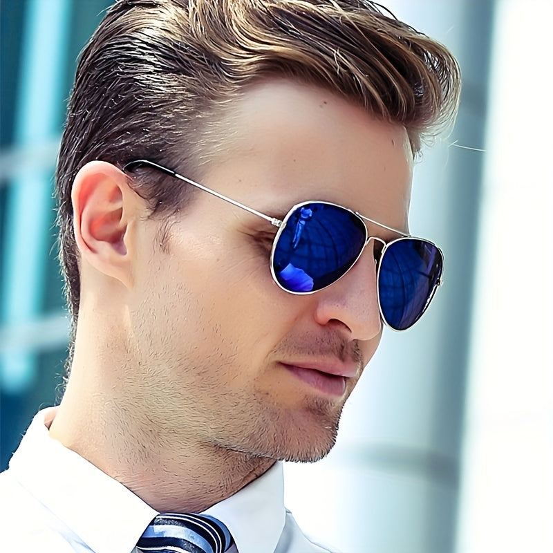 Vintage Alloy Sunglasses Gradient UV Protection