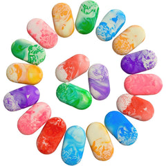 16pcs Bulk Marble Oval Erasers Back to School Party Supplies