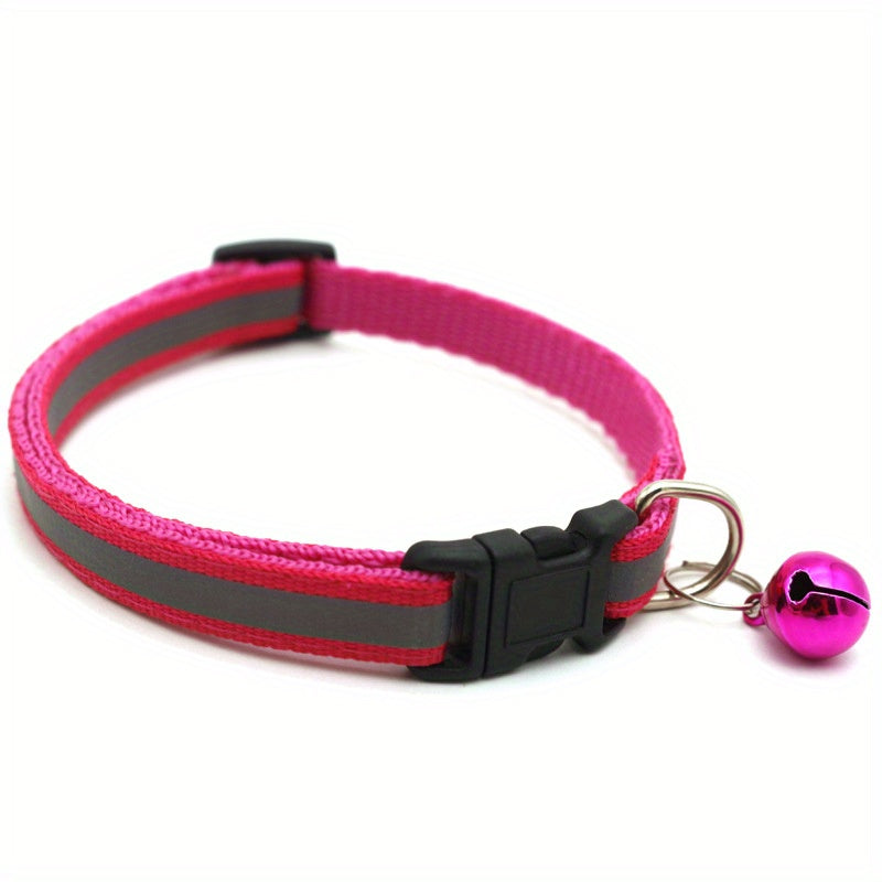 Reflective Pet Collar with Bell for Dogs and Cats