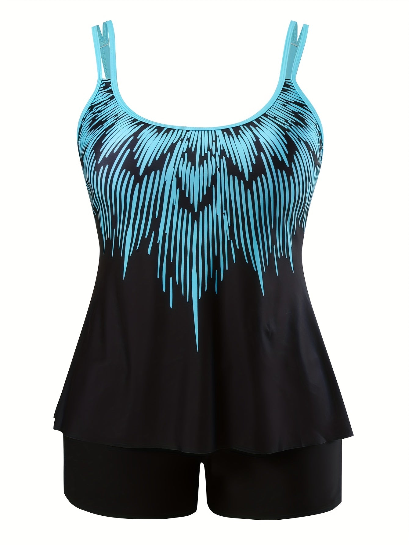 Heart Graphic Tankini Set