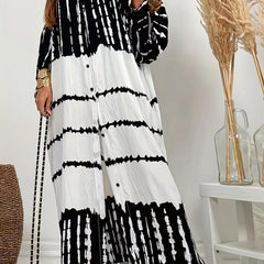  Tie Dye Cut Out Maxi Dress