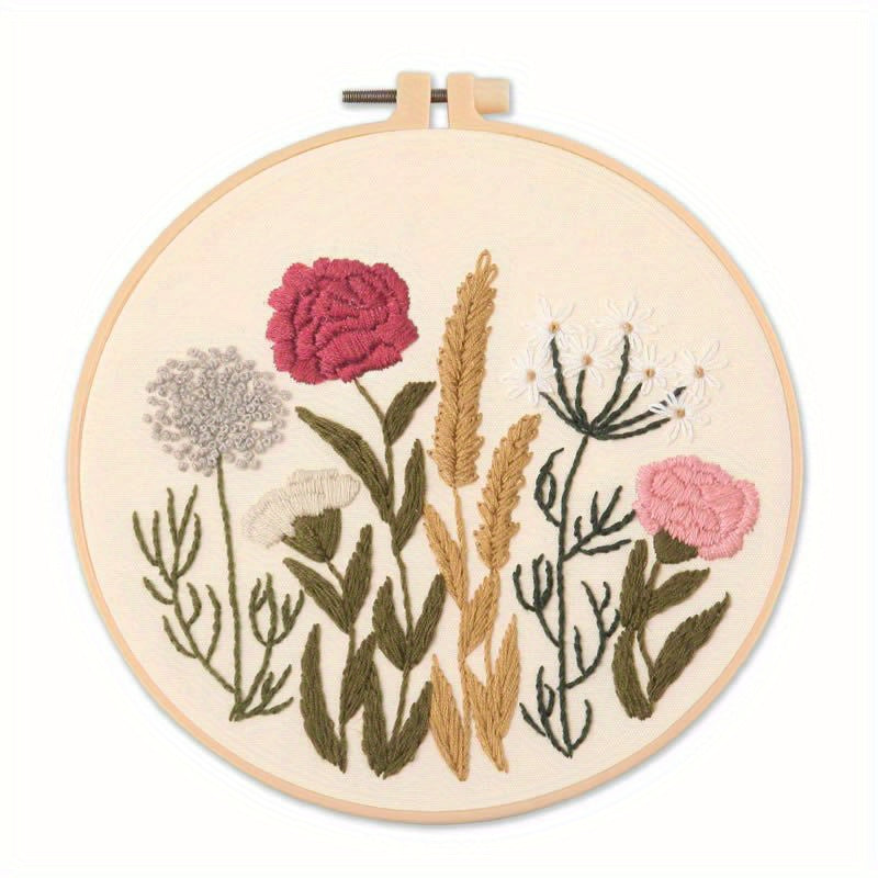DIY Embroidery Kit Bag Cross Stitch Material Set Manual