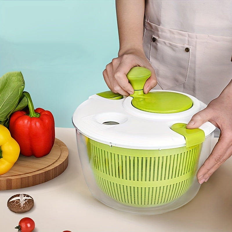 Kitchen Salad Vegetable Rotating Drain Basket Water Filter Spin Dryer