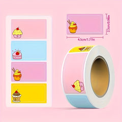 Cartoon Student Name Sticker Self-adhesive Waterproof Tear-resistant Memo