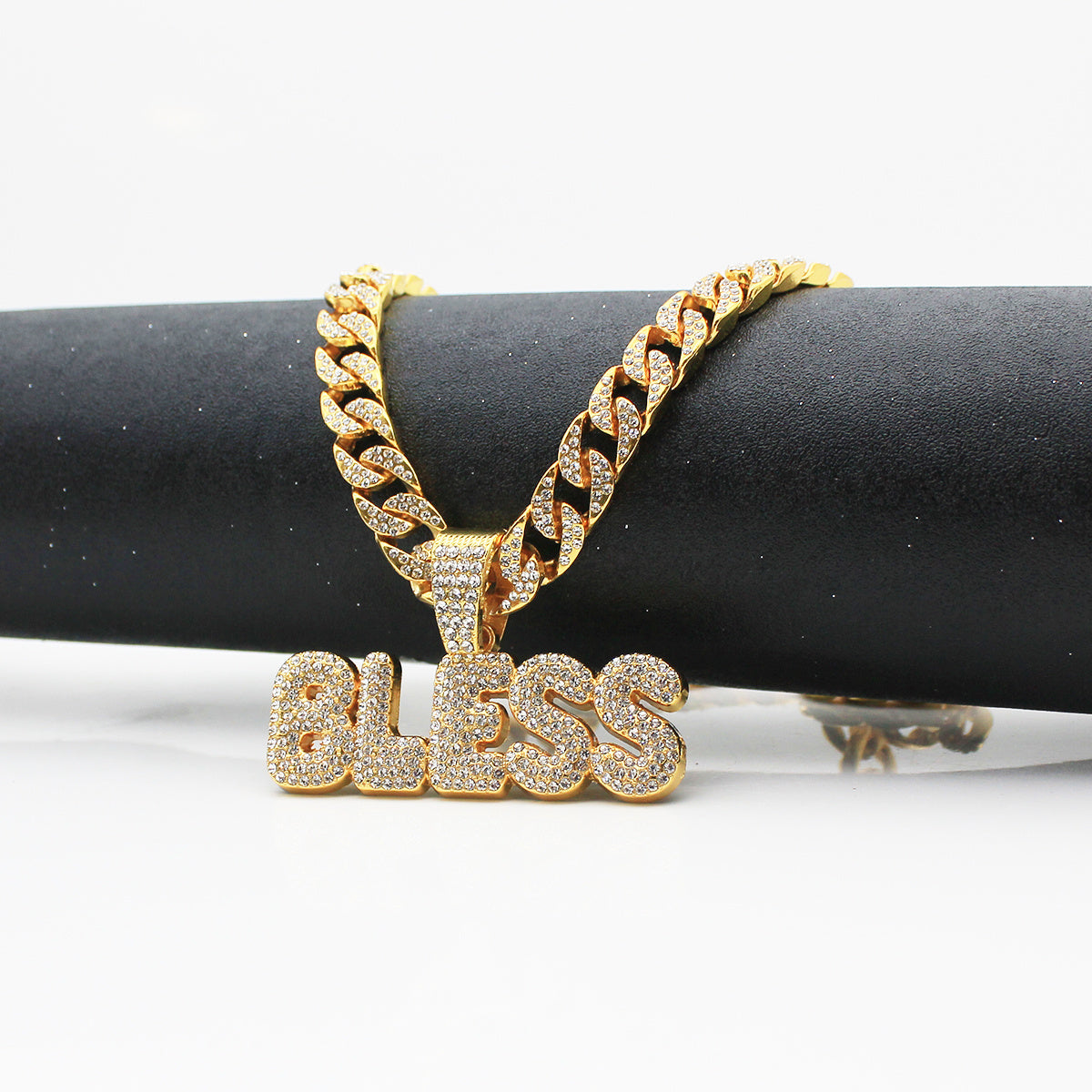 Bless Pendant Women's Hip Hop Cuban Chain Fine Jewelry