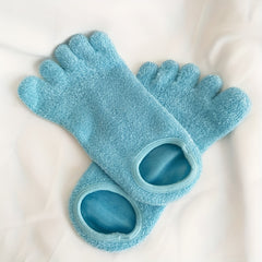 Fuzzy Toe Socks 5 Pairs Moisturizing Crew Socks Women's Stockings & Hosiery