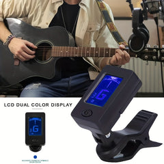Clip On Digital Electronic Guitar Tuner Bass Ukulele Violin Mandolin Banjo